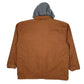 Mens Brown Wrangler Chore Hoodie  Coat