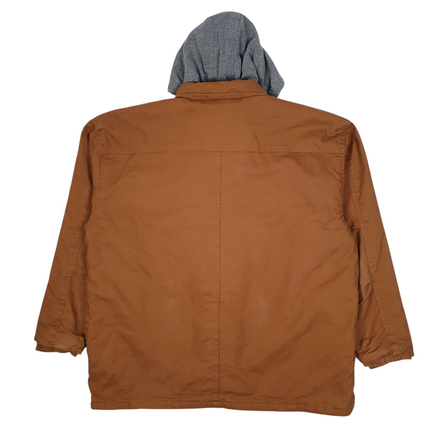 Mens Brown Wrangler Chore Hoodie  Coat