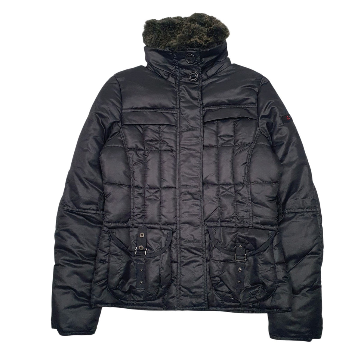 Womens Black Peuterey   Coat