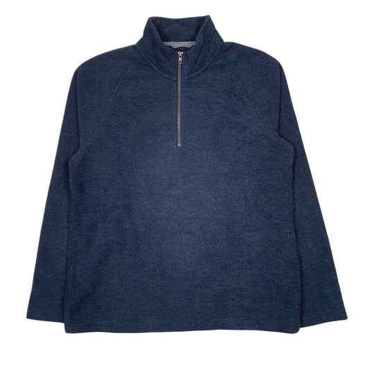 Mens Navy L.L.Bean  Quarter Zip Jumper
