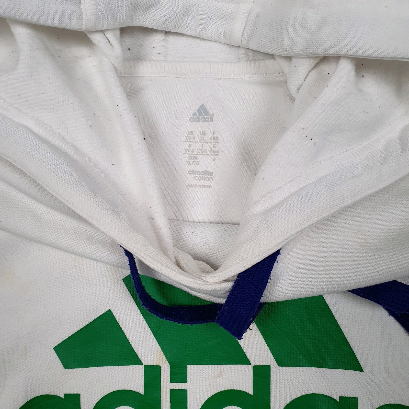 Womens White Adidas Tennis Hoodie Jumper