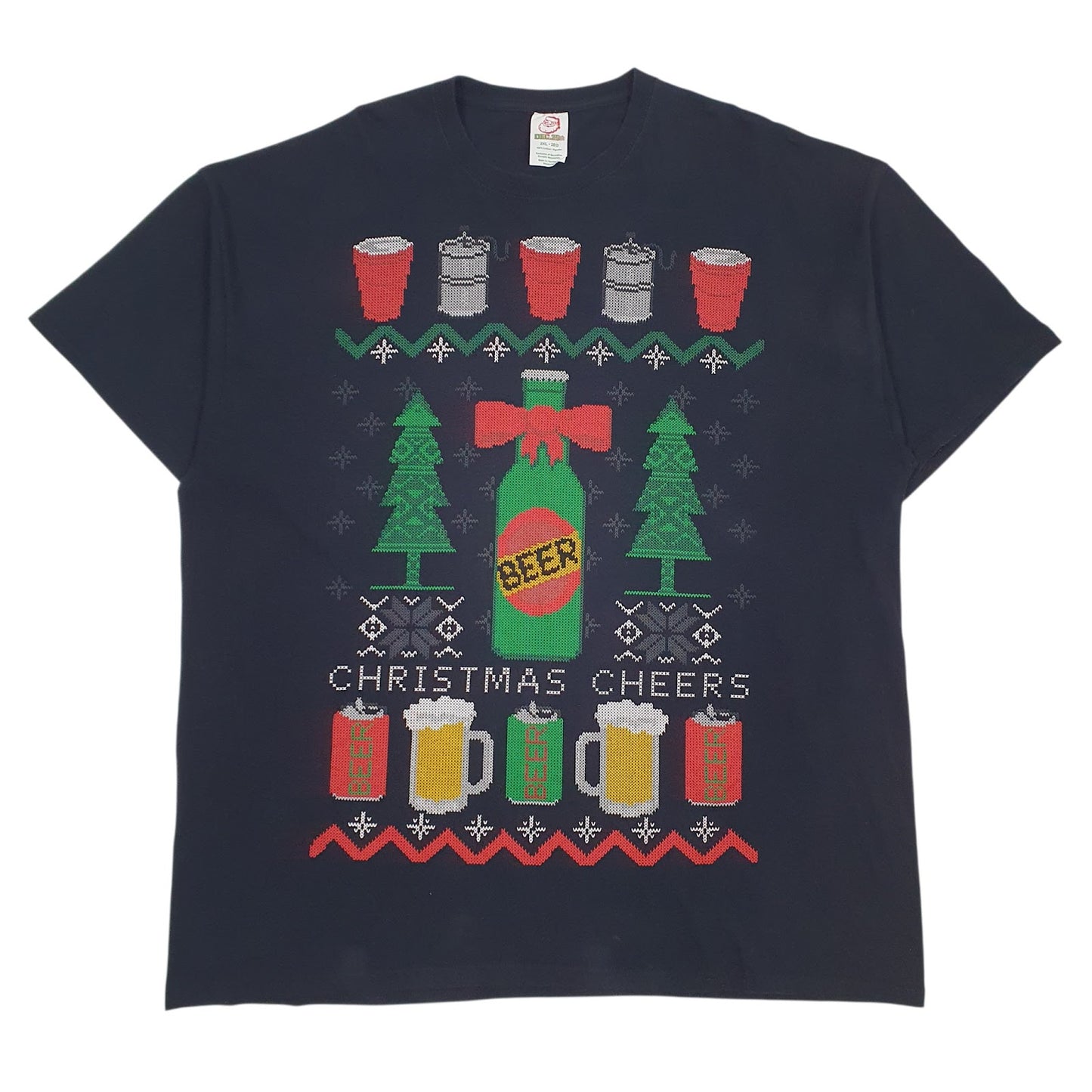 Mens Black Dec.25th Christmas Short Sleeve T Shirt