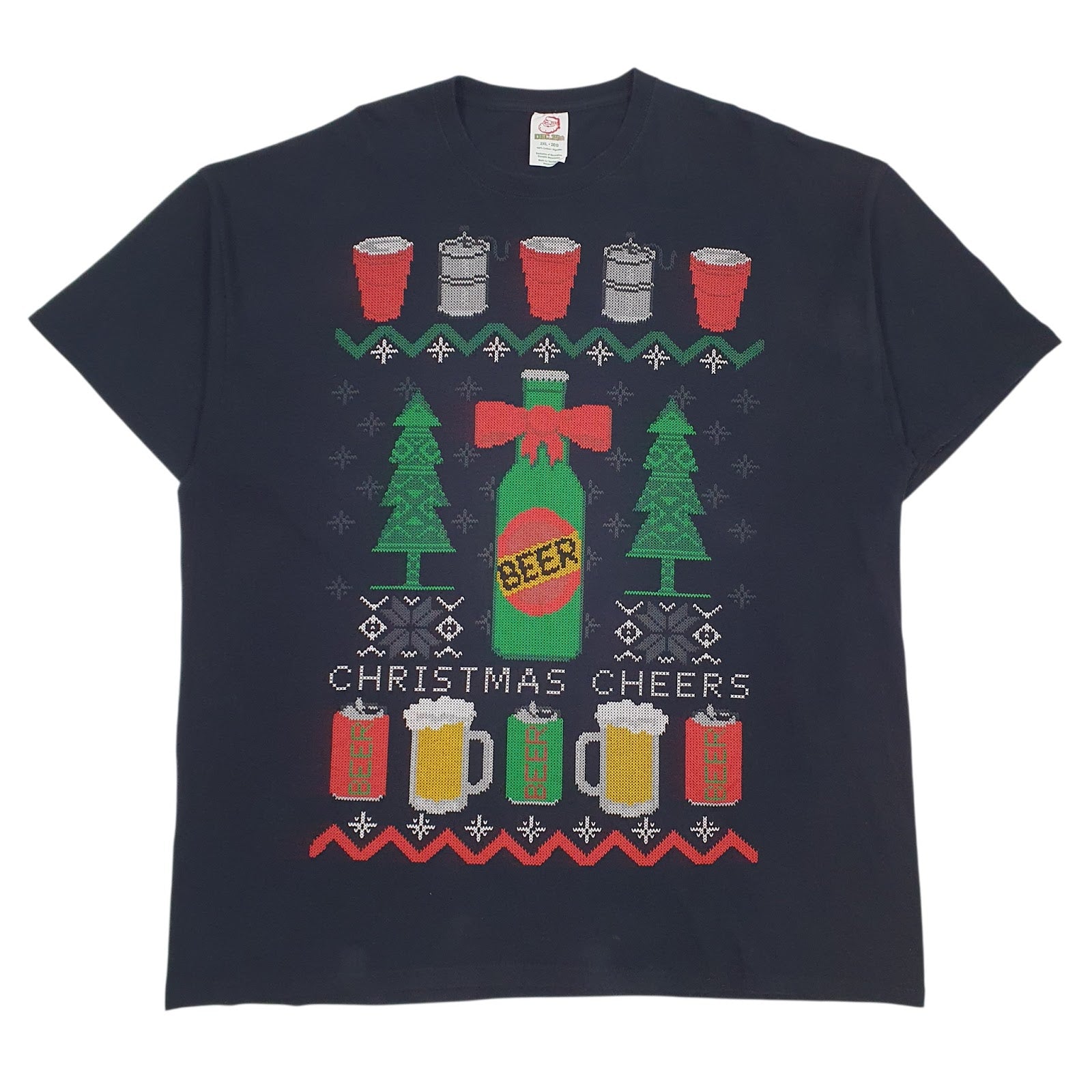 Mens Black Dec.25th Christmas Short Sleeve T Shirt