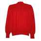 Womens Red Unbranded Button Up Quarter Zip Jumper