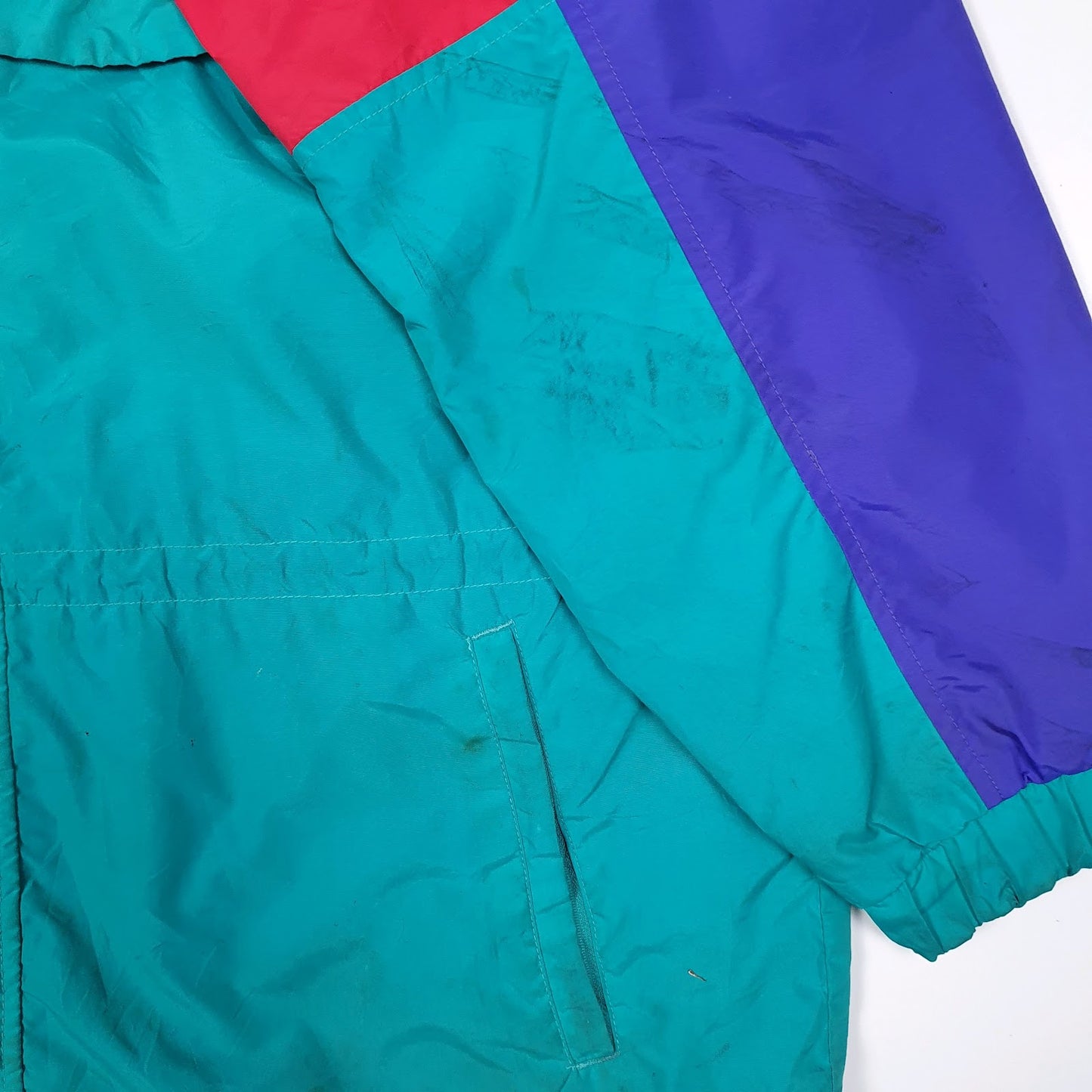 Mens Blue Columbia Sportswear Company Gizzmo Vintage 90s Rain  Coat