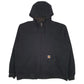 Mens Black Carhartt Shepa Lined Full Zip Jumper