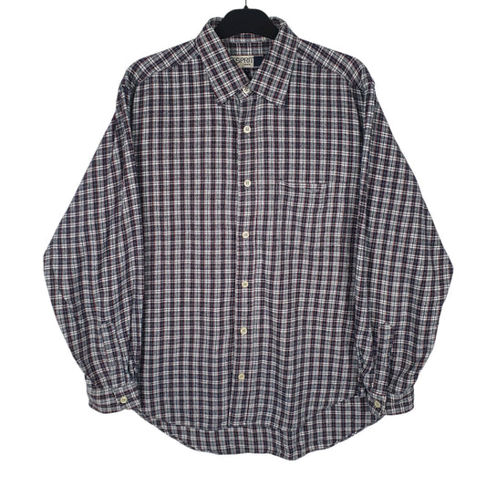 Mens Grey Espirit Flannel Long Sleeve Shirt