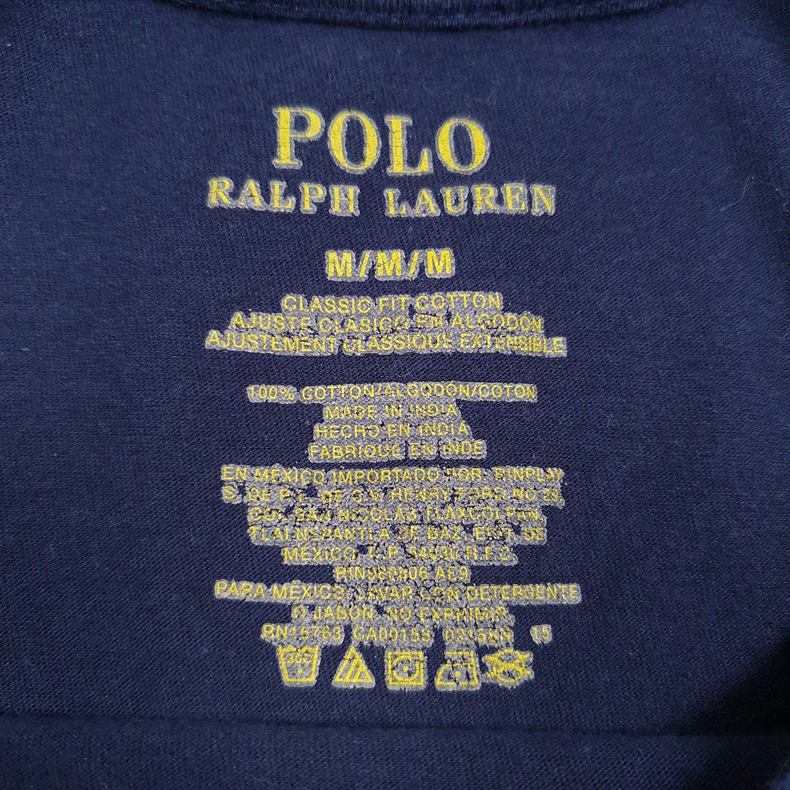 Mens Navy Polo Ralph Lauren   T Shirt