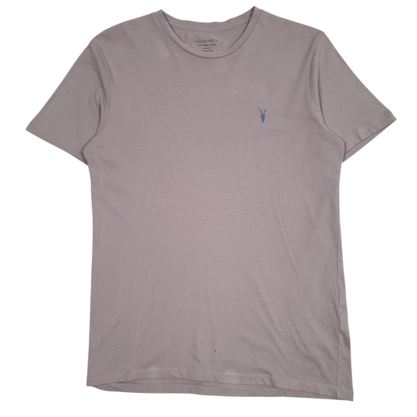 Mens Purple All Saints  Short Sleeve T Shirt