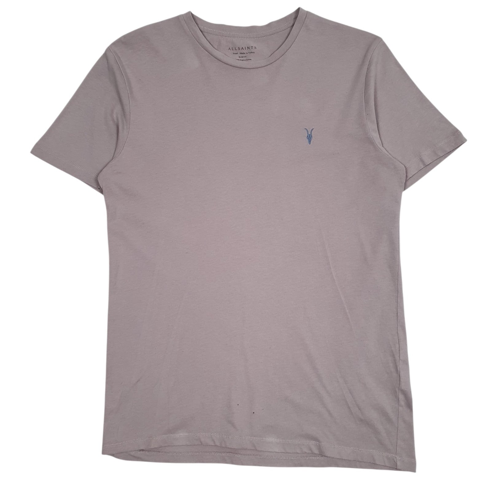 Mens Purple All Saints  Short Sleeve T Shirt