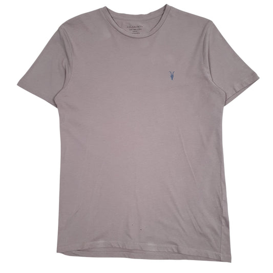 Mens Purple All Saints  Short Sleeve T Shirt