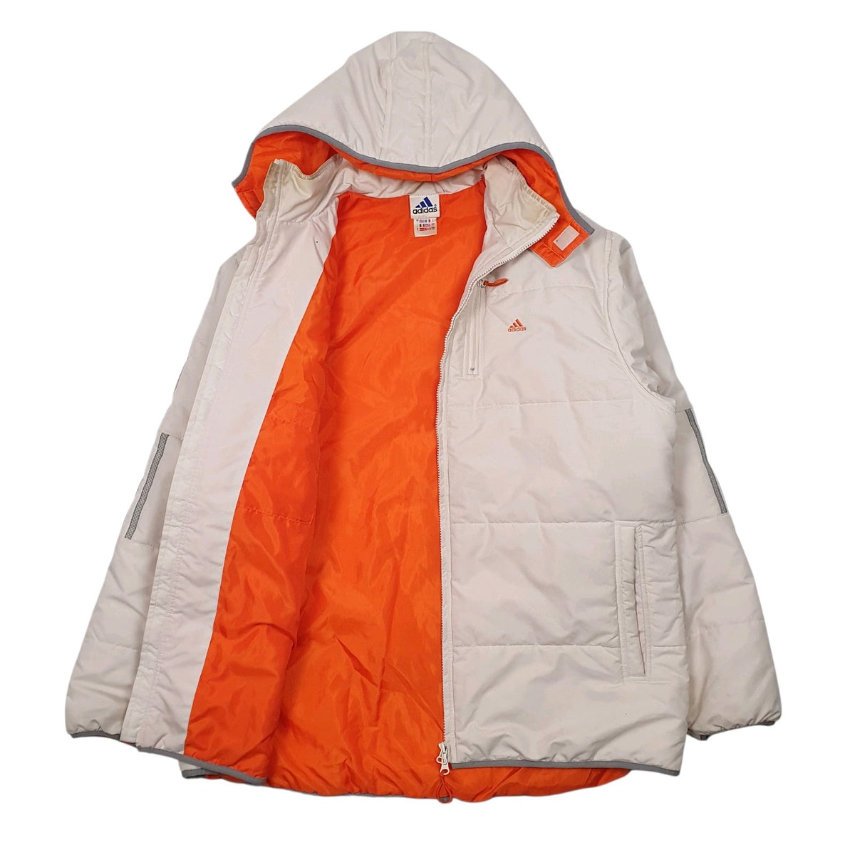 Mens Cream Adidas Vintage  Coat