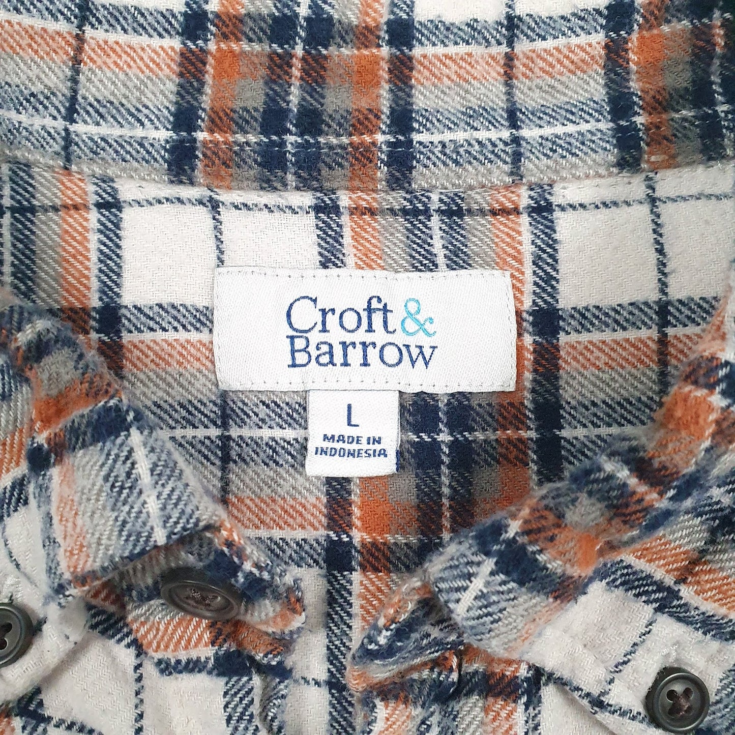 Mens Beige Croft & Barrow Flannel  Shirt
