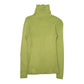 Womens Green Moda  Turtle Neck Jumper