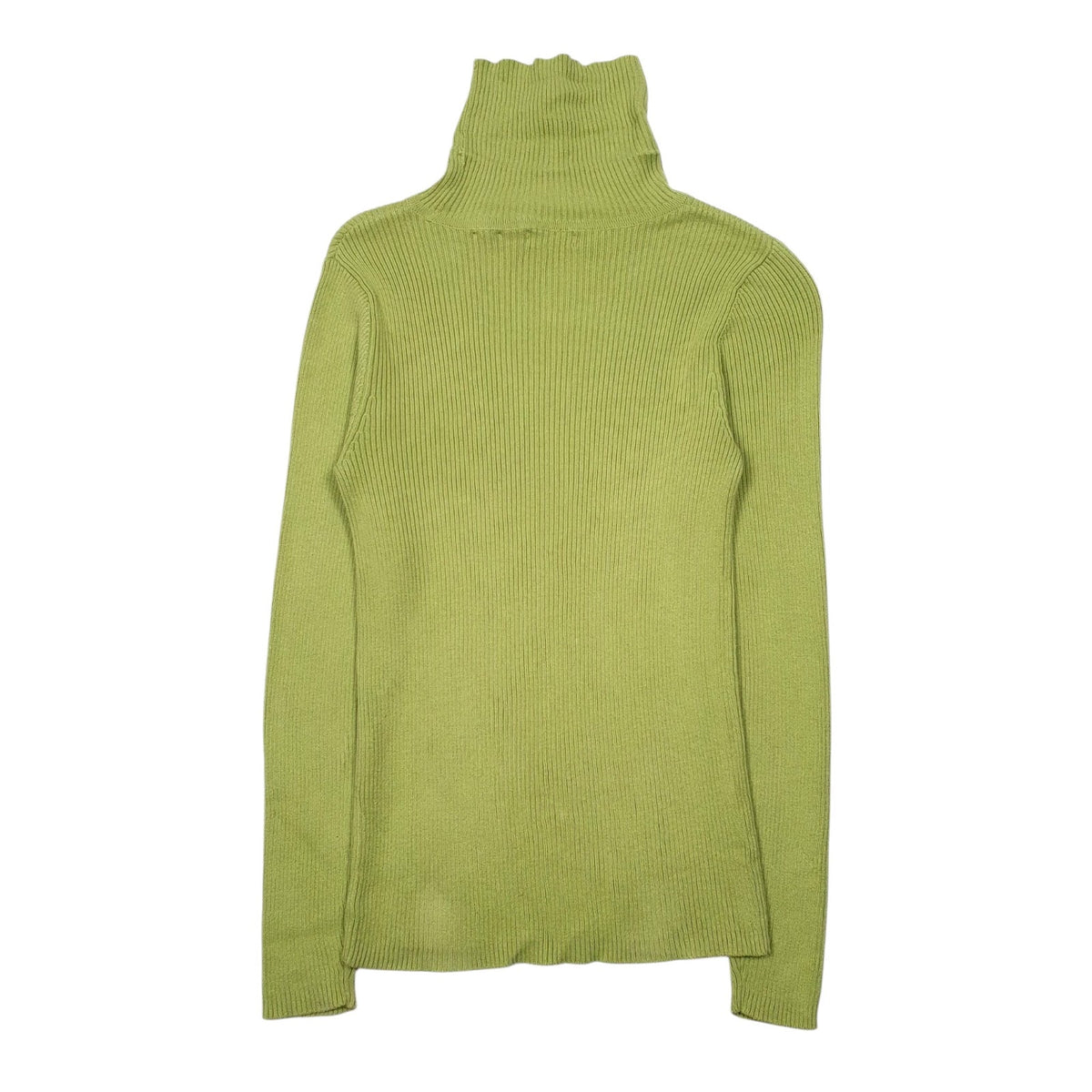 Womens Green Moda  Turtle Neck Jumper