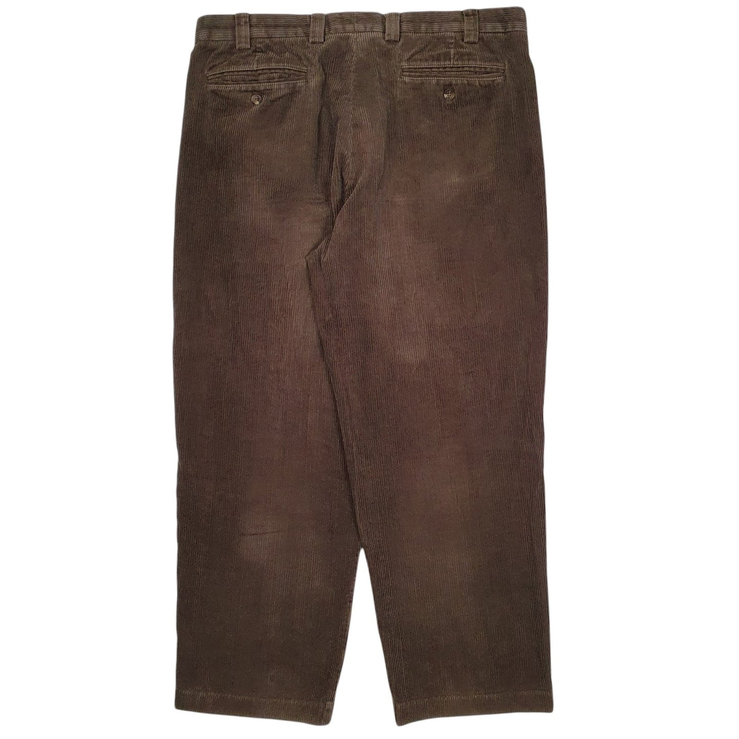 Mens Brown L.L.Bean Double Pleated  Trousers