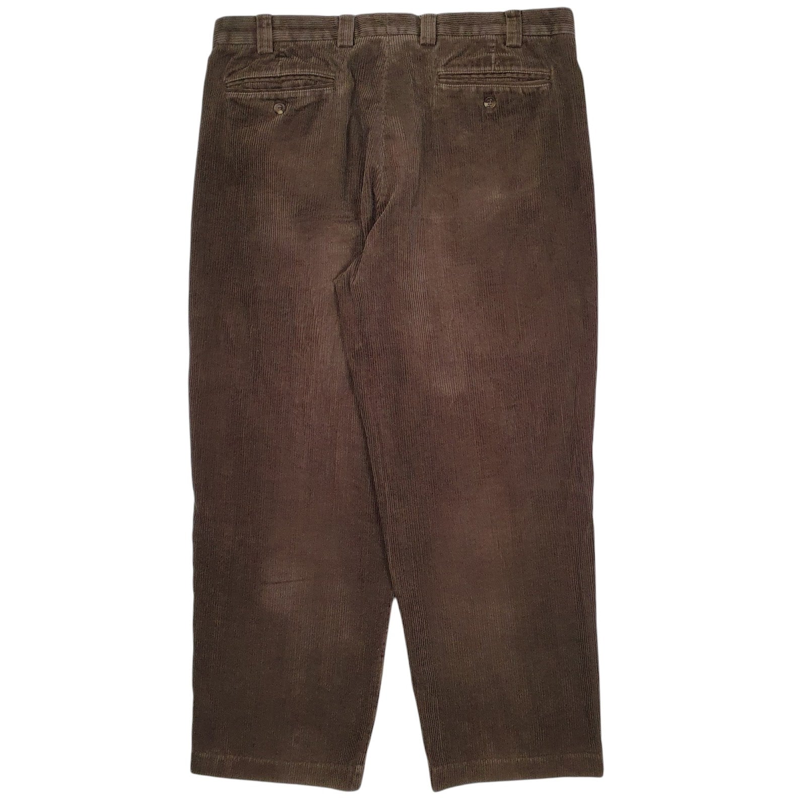 Mens Brown L.L.Bean Double Pleated  Trousers