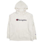 Mens Cream Champion Spellout Hoodie Jumper