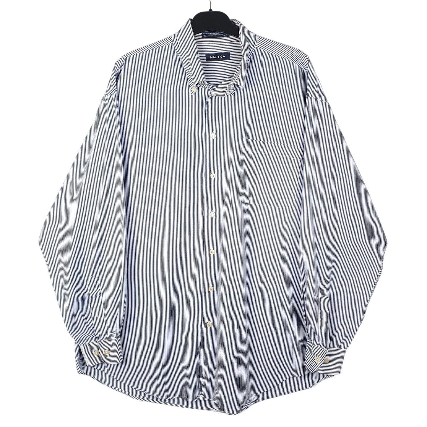 Mens Blue Nautica  Long Sleeve Shirt