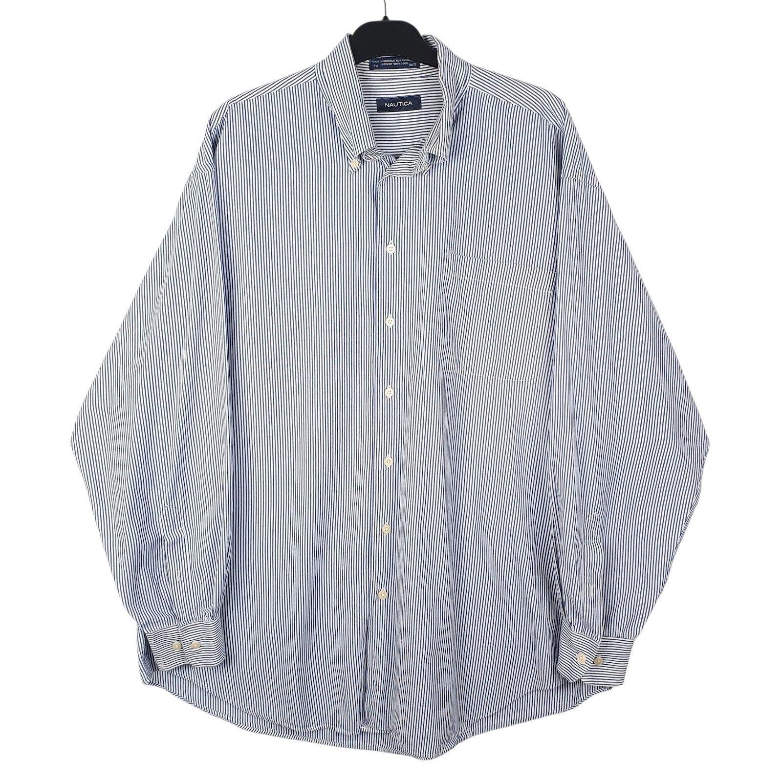 Mens Blue Nautica  Long Sleeve Shirt