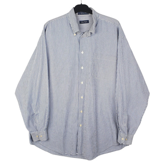 Mens Blue Nautica  Long Sleeve Shirt