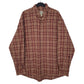 Mens Red L.L.Bean Flannel Long Sleeve Shirt