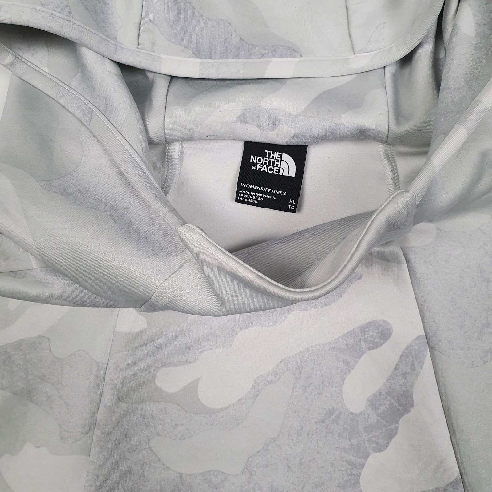 Womens Grey The North Face Camo Camouflage Hoodie Jumper