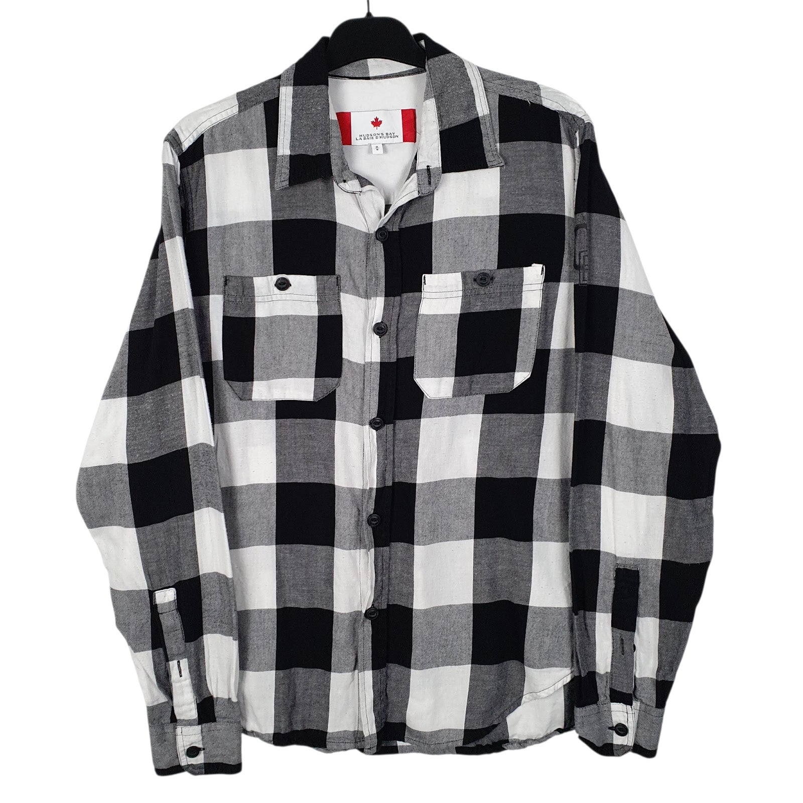 Mens Grey Hudson Bay  Long Sleeve Shirt