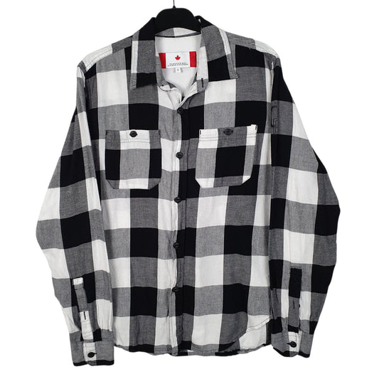 Mens Grey Hudson Bay  Long Sleeve Shirt