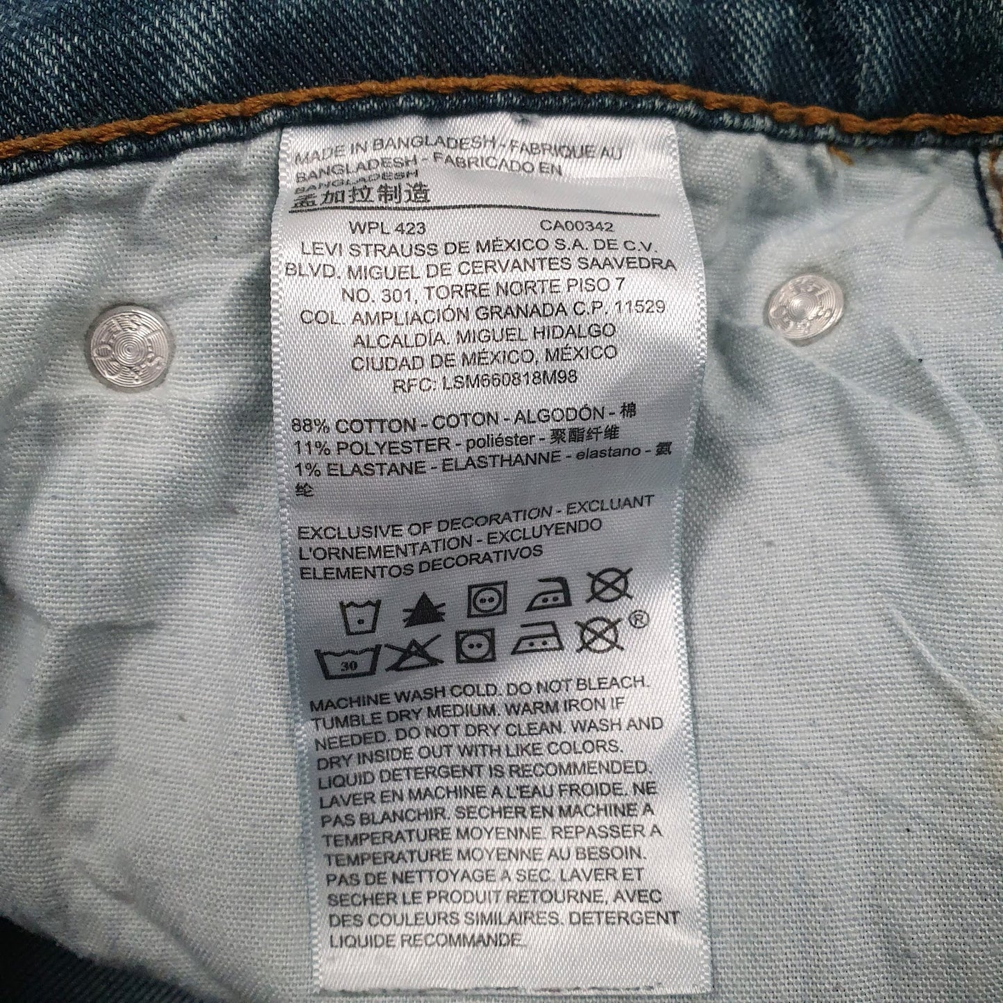 Mens Blue Levis   Jeans