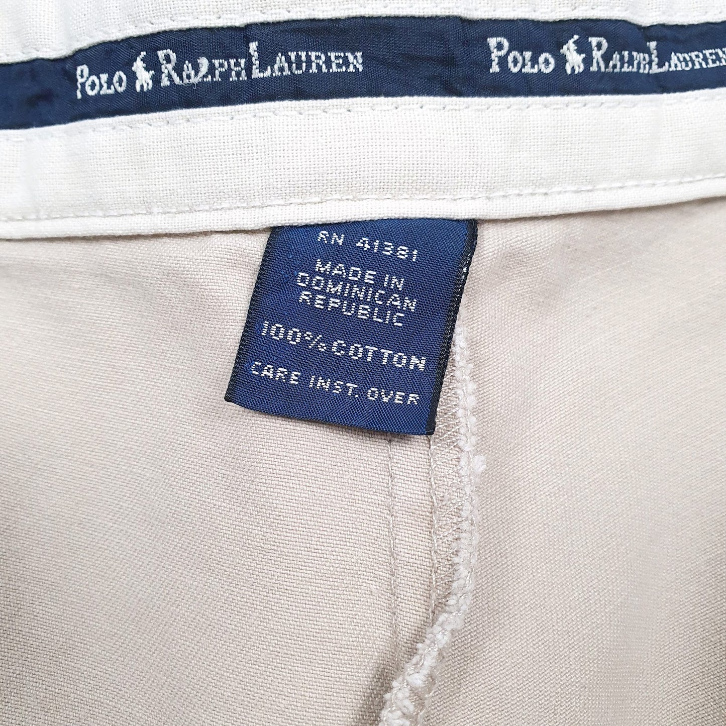 Mens Brown Polo Ralph Lauren Double Pleated  Trousers