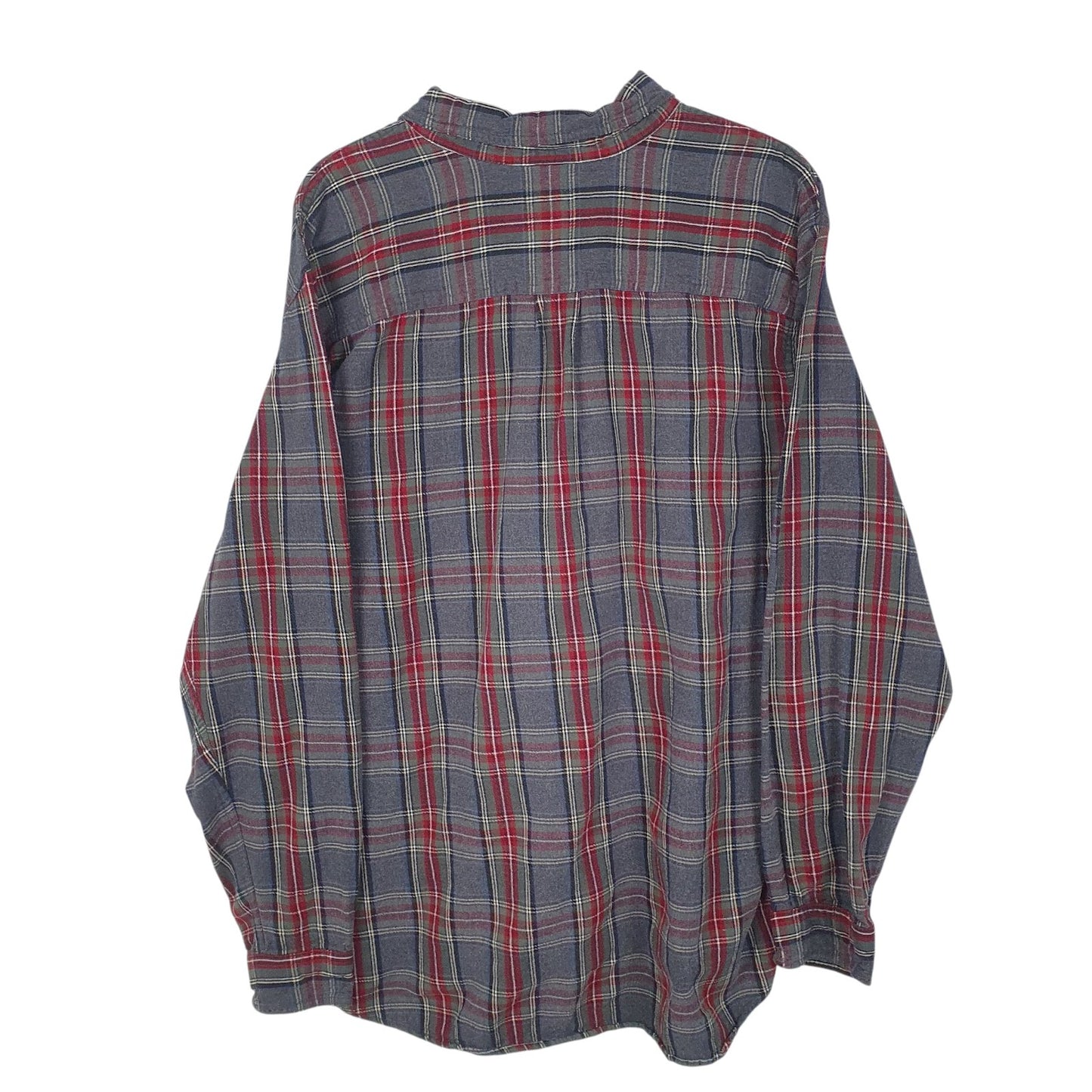 Mens Grey L.L.Bean Flannel  Shirt