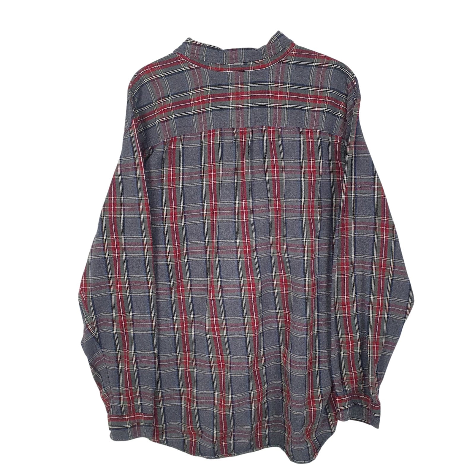 Mens Grey L.L.Bean Flannel  Shirt