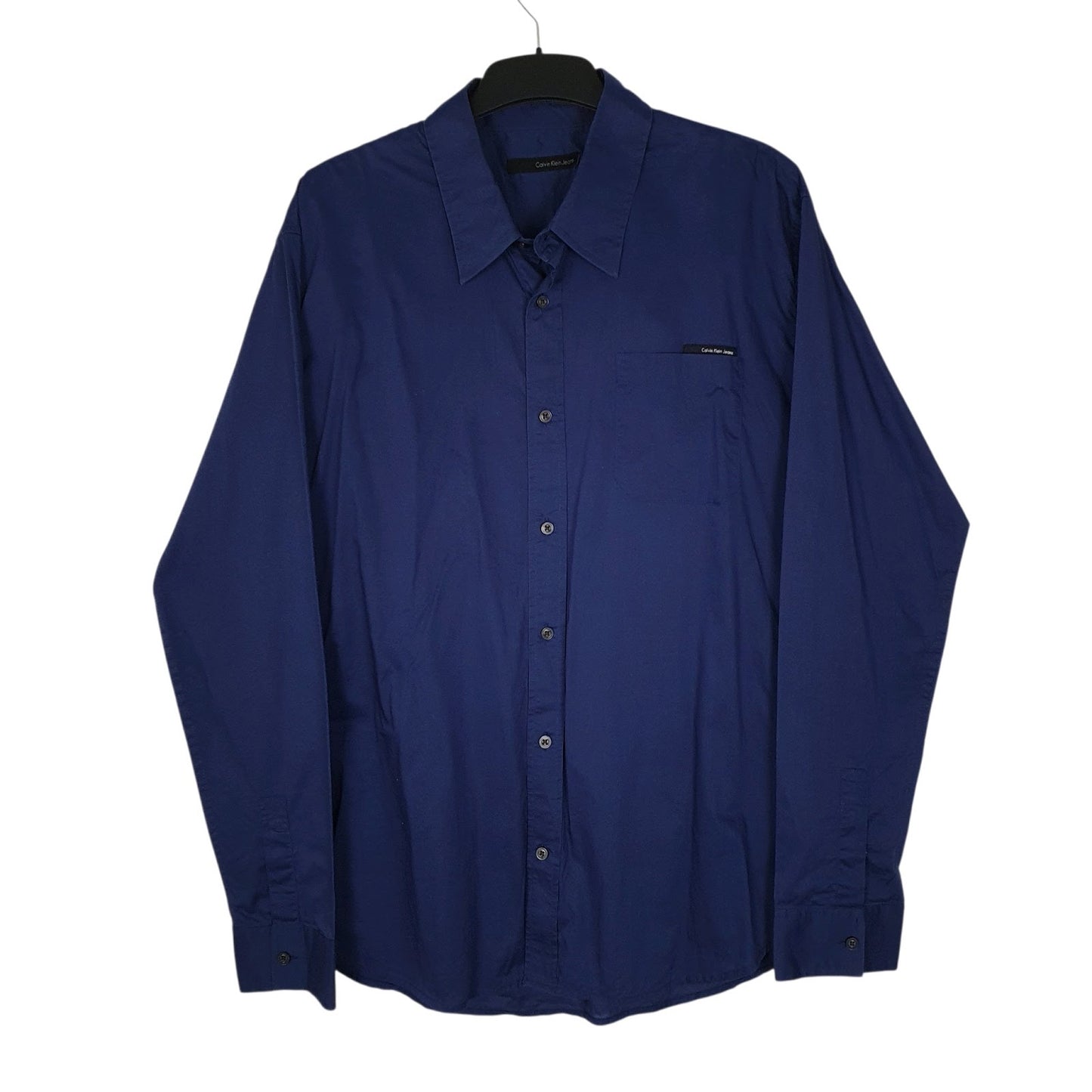 Mens Navy Calvin Klein  Long Sleeve Shirt