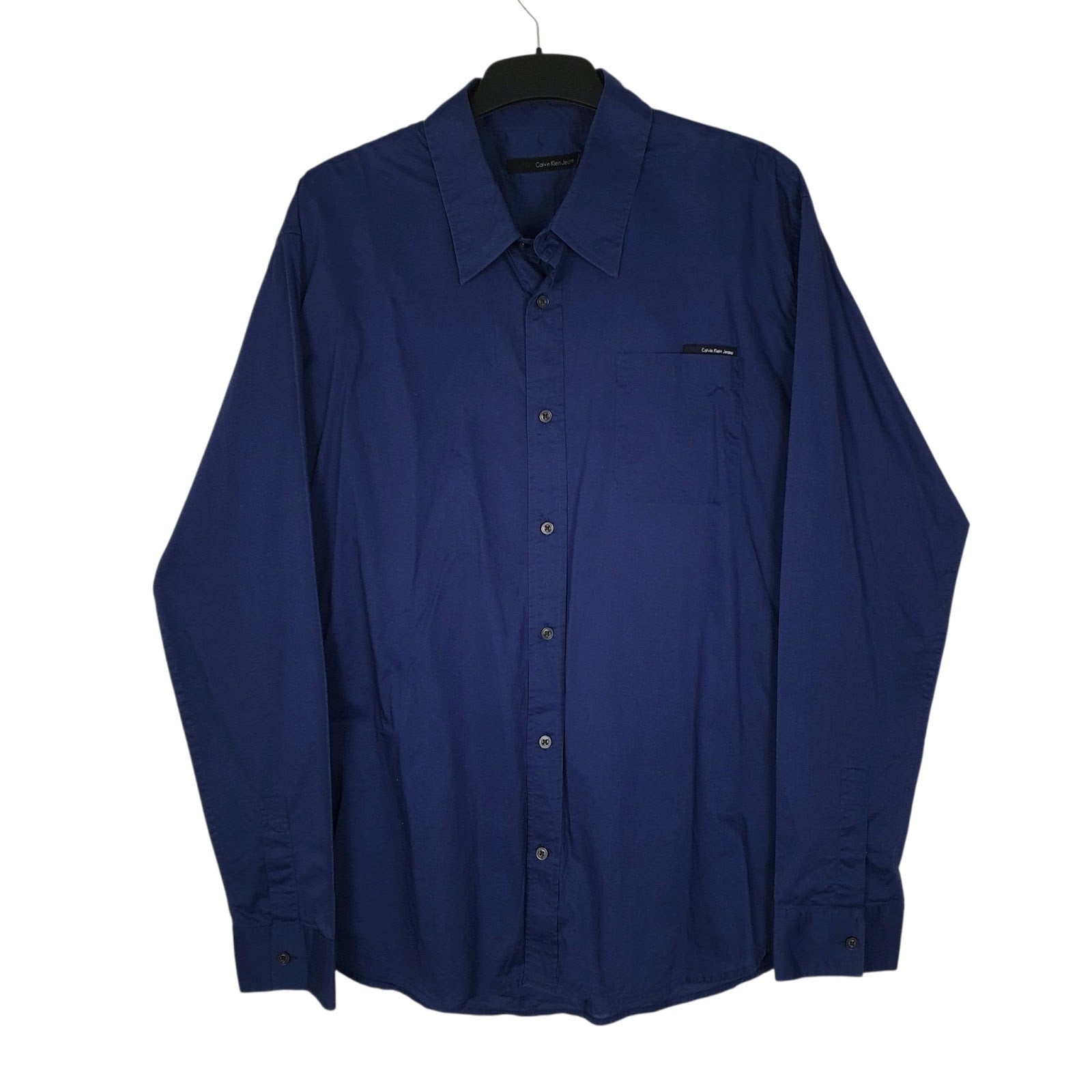 Mens Navy Calvin Klein  Long Sleeve Shirt