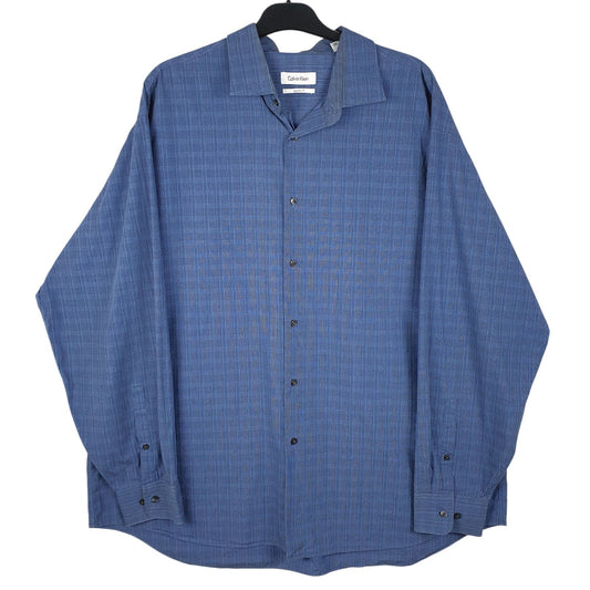 Mens Blue Calvin Klein  Long Sleeve Shirt