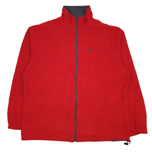 Mens Grey Adidas Vintage 90s Reversable Full Zip Coat