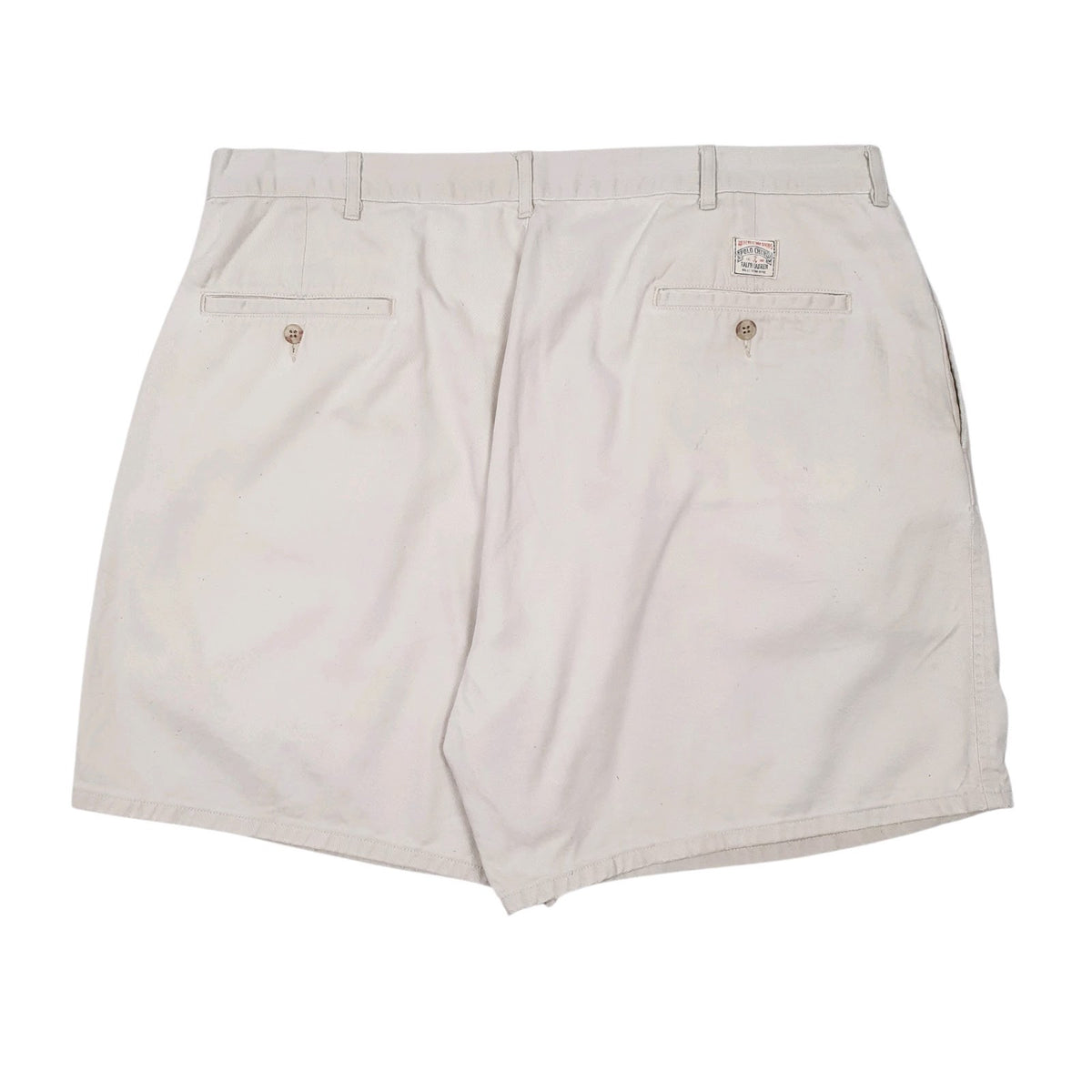 Mens Beige Polo Ralph Lauren Vintage 90s Made In USA Pleated  Shorts