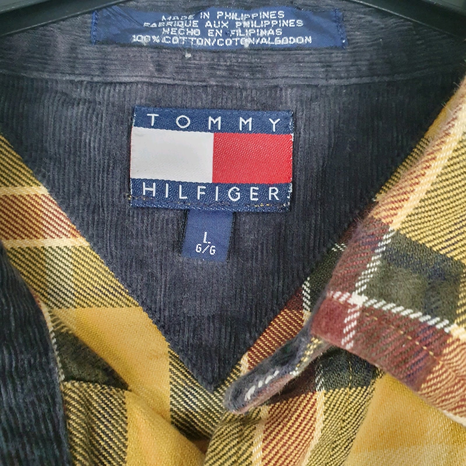 Mens Yellow Tommy Hilfiger Vintage  Shirt