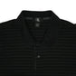 Mens Black Calvin Klein  Cardigan Polo Shirt
