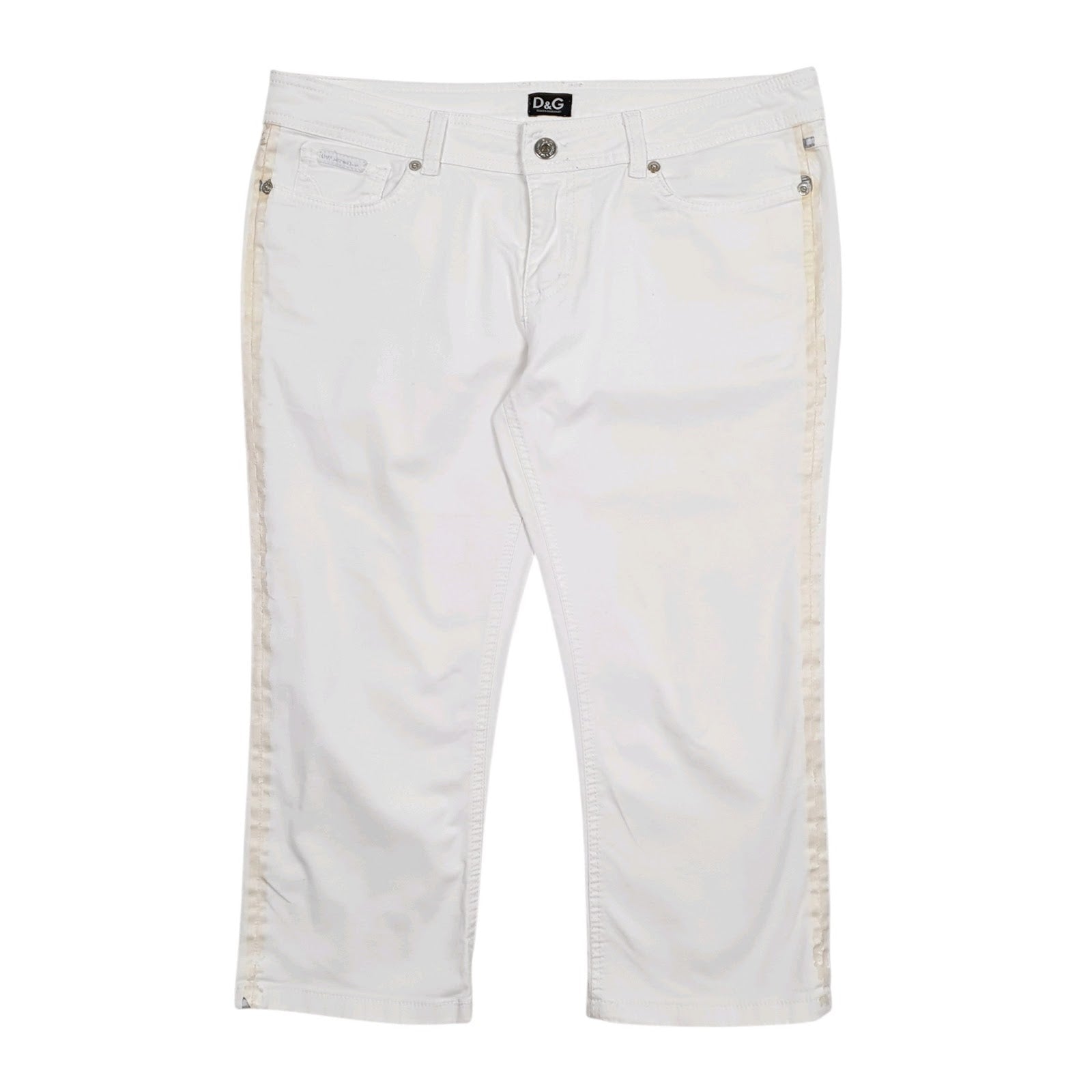 Womens White Dolce & Gabbana  Capri JeansW32 L20