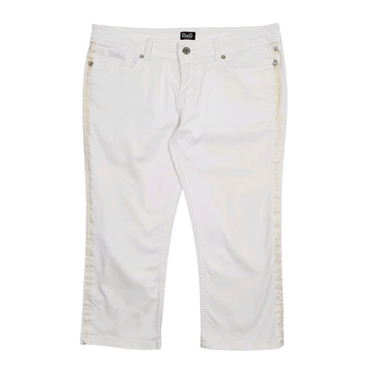 Womens White Dolce & Gabbana  Capri JeansW32 L20