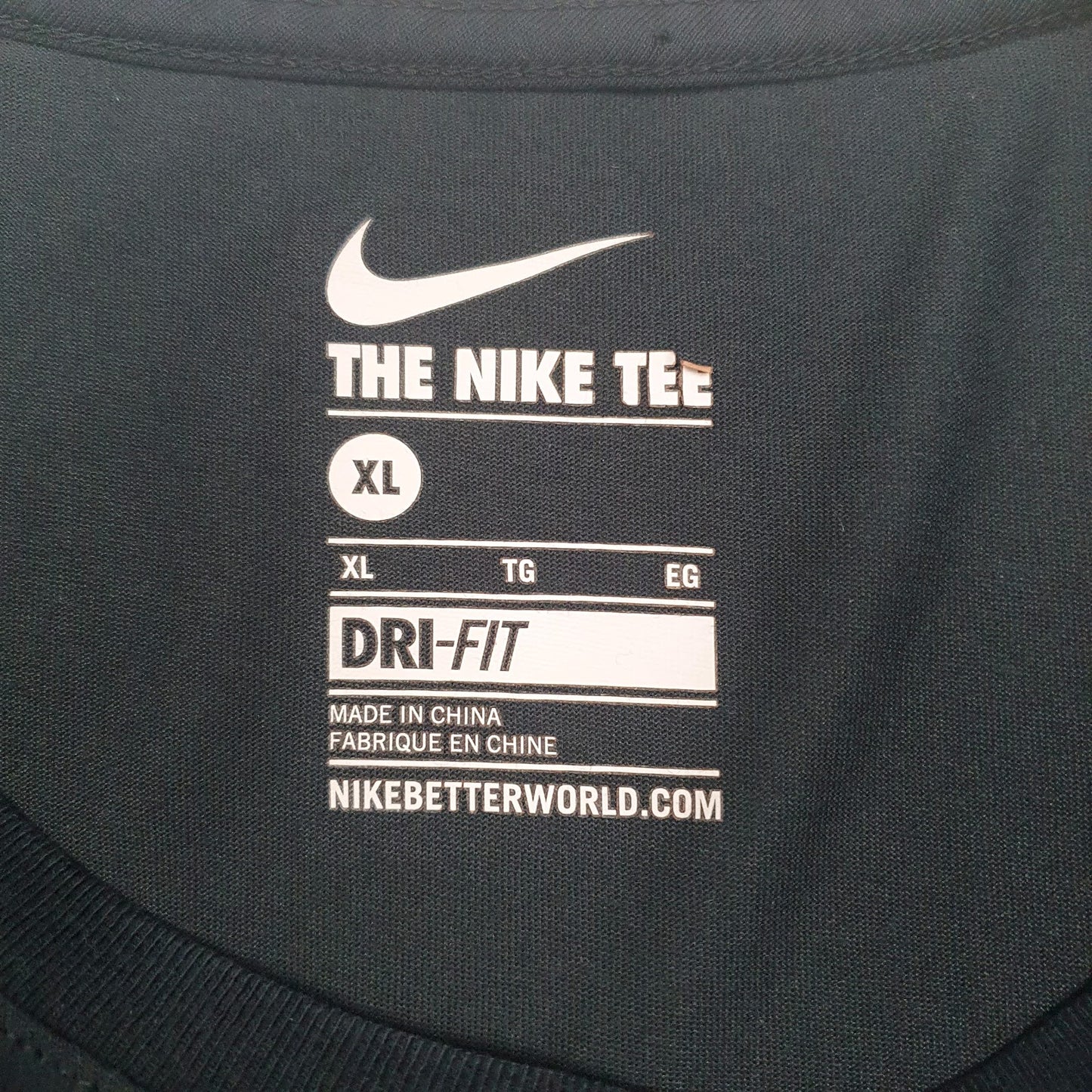 Mens Black Nike Dri-Fit USA  T Shirt