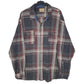 Mens Grey Red Head Ranch  Long Sleeve Shirt