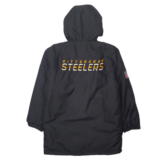 Mens Black NFL Philadelphia Steelers Fleece Lined  Coat