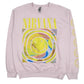 Mens Pink Gildan Nirvana Crewneck Jumper