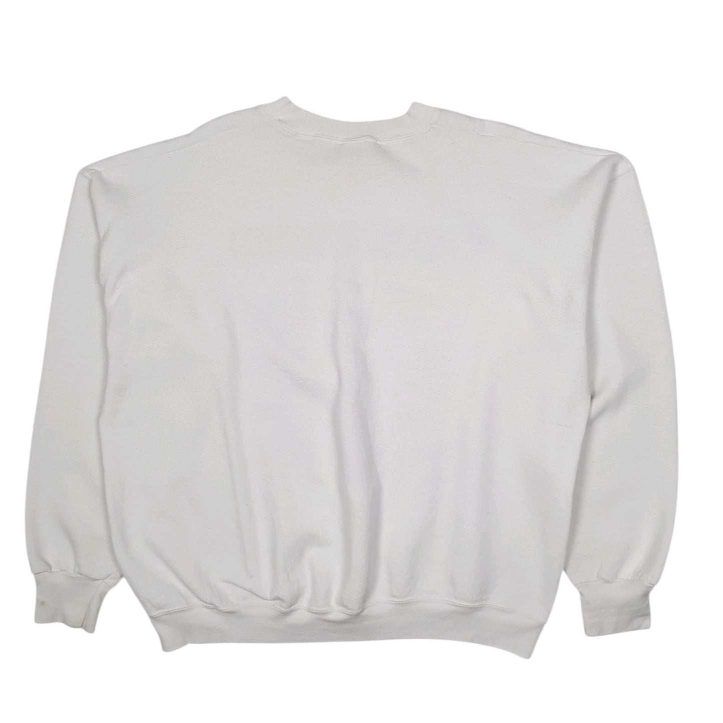 Mens White Fruit Of The Loom Wisconsin Badgers Rose Bowl Vintage 2000 NFL Crewneck Jumper
