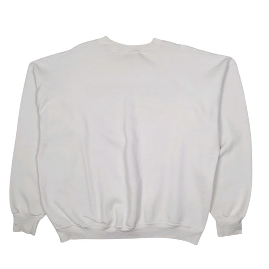 Mens White Fruit Of The Loom Wisconsin Badgers Rose Bowl Vintage 2000 NFL Crewneck Jumper