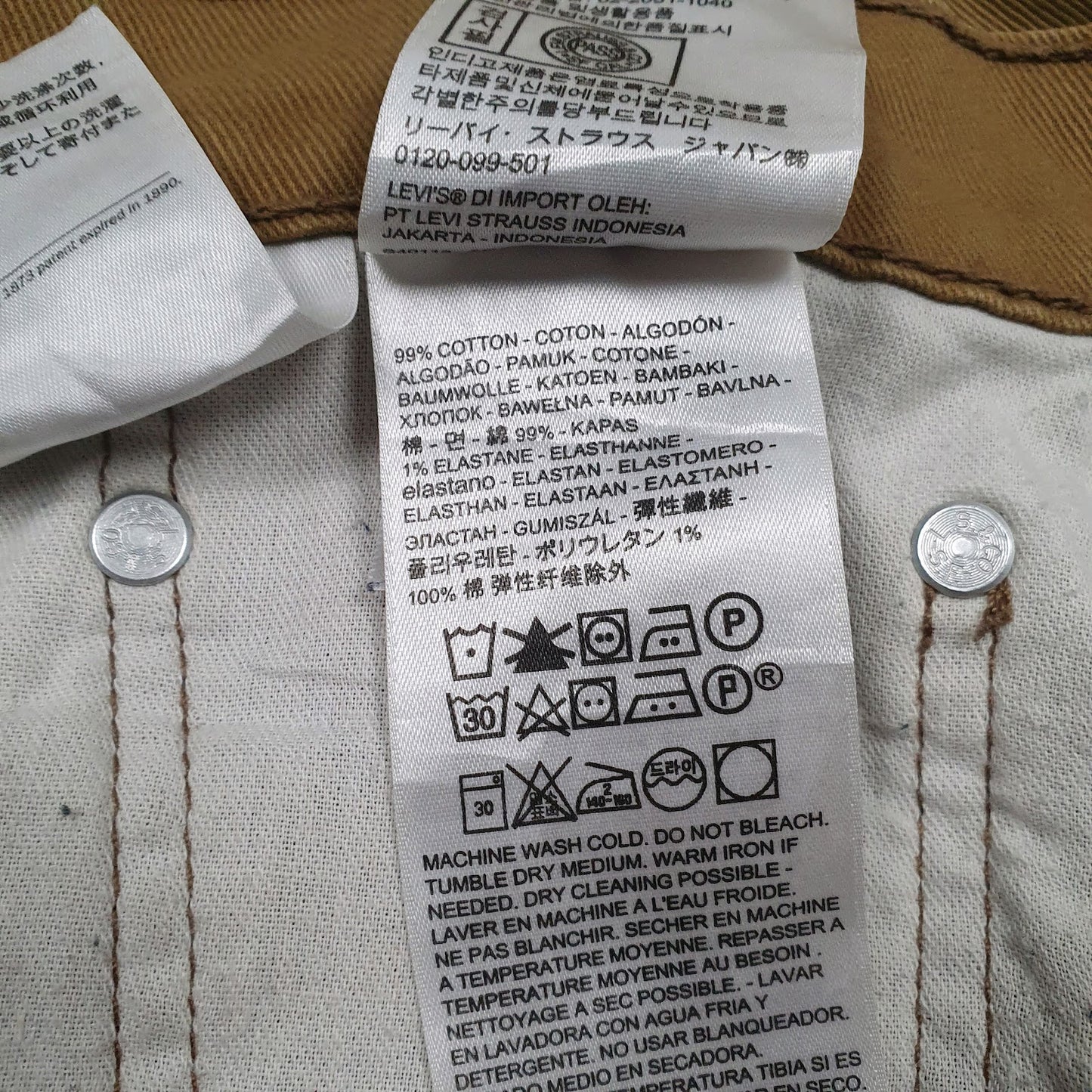 Mens Brown Levis   Jeans