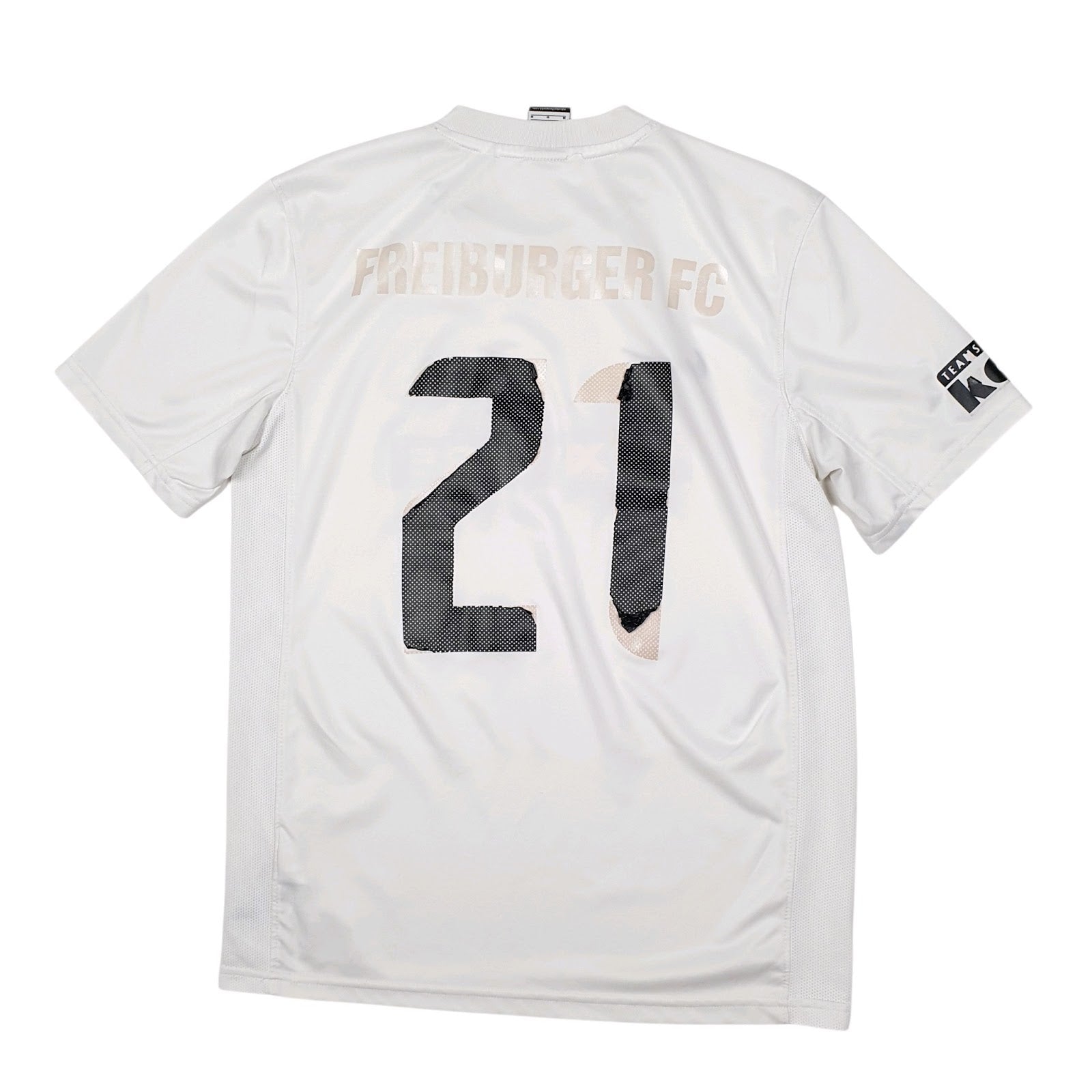 Mens White Nike Freiburger FC Football Jersey  T Shirt